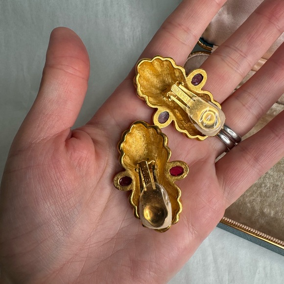 Fendi Gripoix Logo Earrings - Picture 4 of 7